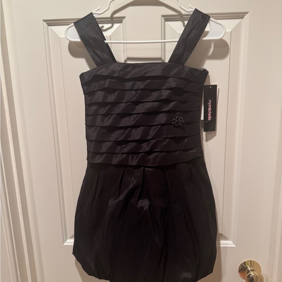 NWT Girls Black Party Dress - Picture 3 of 9
